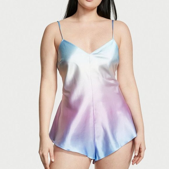 Victoria's Secret Other - Nwt Victorias Secret Satin Open-Back Romper